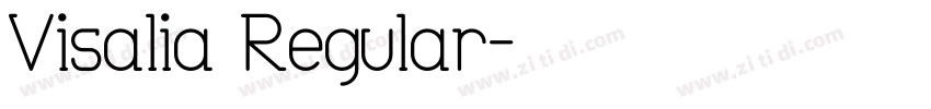 Visalia Regular字体转换